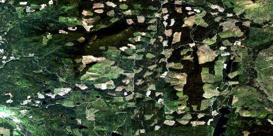 Air photo: Ahbau Lake Satellite Image map 093G08 at 1:50,000 Scale