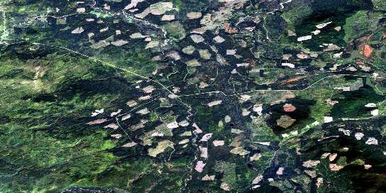 Air photo: Wansa Creek Satellite Image map 093G16 at 1:50,000 Scale