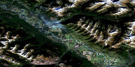Air photo: Mcbride Satellite Image map 093H08 at 1:50,000 Scale