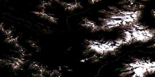 Air photo: Ovington Creek Satellite Image map 093I02 at 1:50,000 Scale