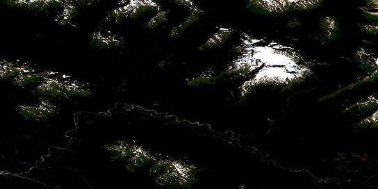 Air photo: Spakwaniko Creek Satellite Image map 093I06 at 1:50,000 Scale