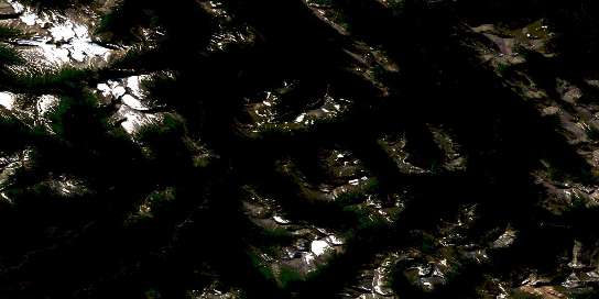 Air photo: Wapiti Pass Satellite Image map 093I07 at 1:50,000 Scale