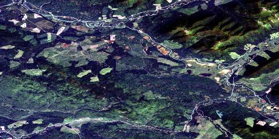 Air photo: Hominka River Satellite Image map 093J09 at 1:50,000 Scale