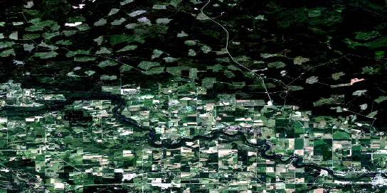 Vanderhoof Satellite Map 093K01 at 1:50,000 scale - National Topographic System of Canada (NTS) - Orthophoto
