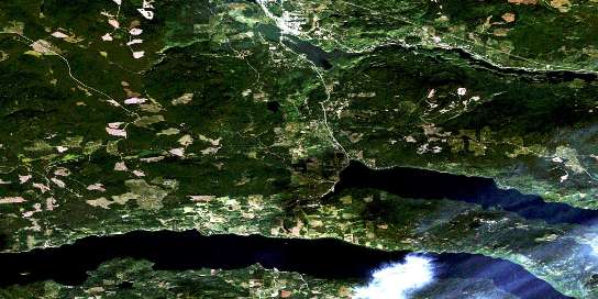 Air photo: Burns Lake Satellite Image map 093K04 at 1:50,000 Scale