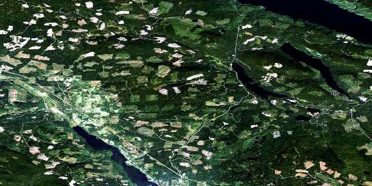 Decker Lake Satellite Map 093K05 at 1:50,000 scale - National Topographic System of Canada (NTS) - Orthophoto