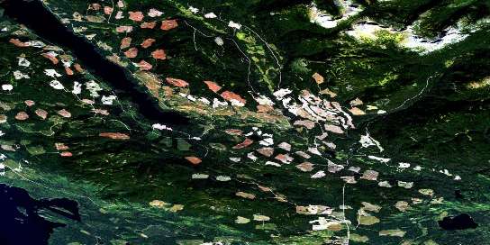 Air photo: Tochcha Lake Satellite Image map 093K13 at 1:50,000 Scale