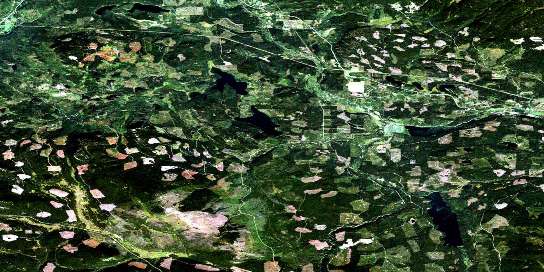 Forestdale Satellite Map 093L08 at 1:50,000 scale - National Topographic System of Canada (NTS) - Orthophoto