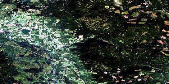 Quick Satellite Map 093L10 at 1:50,000 scale - National Topographic System of Canada (NTS) - Orthophoto