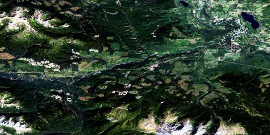 Air photo: Telkwa Satellite Image map 093L11 at 1:50,000 Scale