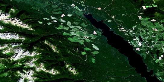 Air photo: Bulkley House Satellite Image map 093M09 at 1:50,000 Scale