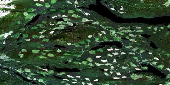 Takatoot Lake Satellite Map 093N03 at 1:50,000 scale - National Topographic System of Canada (NTS) - Orthophoto