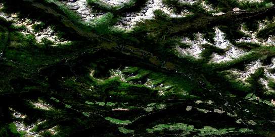 Air photo: Ogden Creek Satellite Image map 093N13 at 1:50,000 Scale