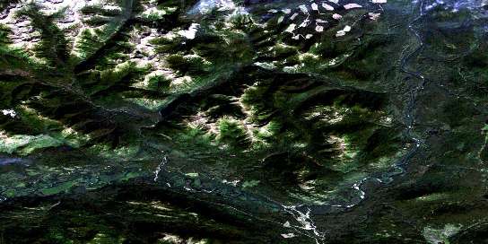 Air photo: Germansen Landing Satellite Image map 093N15 at 1:50,000 Scale