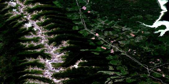 Air photo: Moscovite Lakes Satellite Image map 093N16 at 1:50,000 Scale