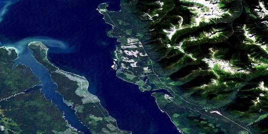 Air photo: Mount Selwyn Satellite Image map 093O13 at 1:50,000 Scale