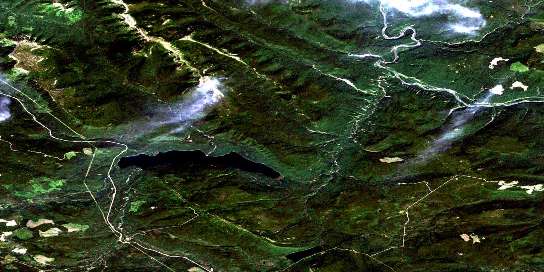 Gwillim Lake Satellite Map 093P06 at 1:50,000 scale - National Topographic System of Canada (NTS) - Orthophoto