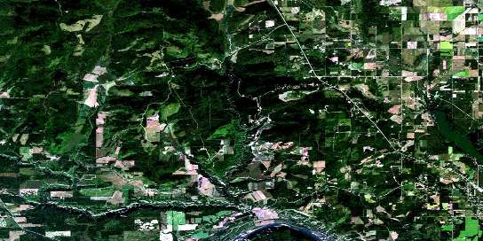 Bear Flat Satellite Map 094A06 at 1:50,000 scale - National Topographic System of Canada (NTS) - Orthophoto