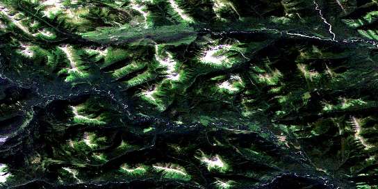 Air photo: Christina Falls Satellite Image map 094B11 at 1:50,000 Scale