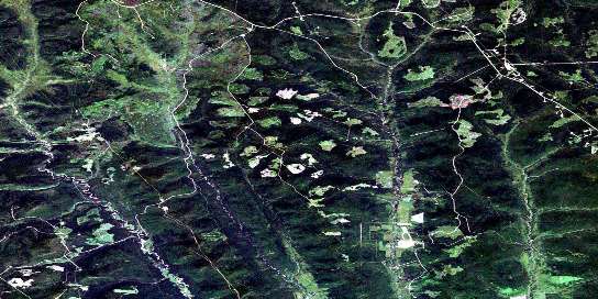 Air photo: Blair Creek Satellite Image map 094B16 at 1:50,000 Scale