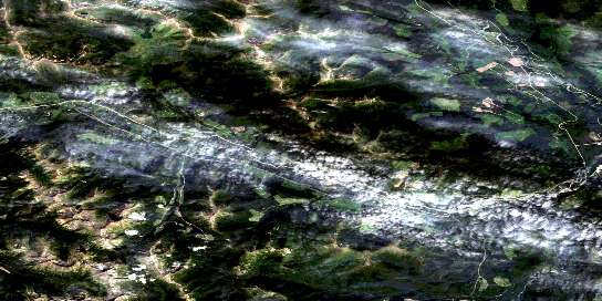 Air photo: End Lake Satellite Image map 094C02 at 1:50,000 Scale