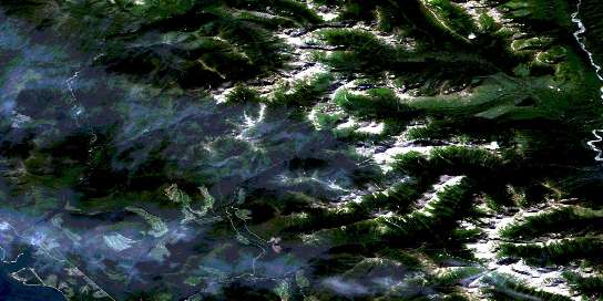 Air photo: Davis River Satellite Image map 094C09 at 1:50,000 Scale