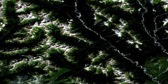 No Title Satellite Map 094C16 at 1:50,000 scale - National Topographic System of Canada (NTS) - Orthophoto