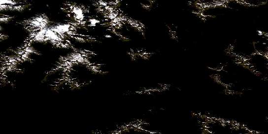 South Pass Peak Satellite Map 094D11 at 1:50,000 scale - National Topographic System of Canada (NTS) - Orthophoto