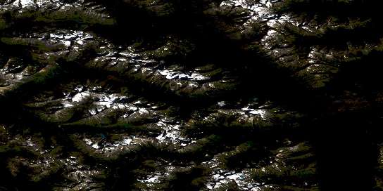 Air photo: Mount Cushing Satellite Image map 094E10 at 1:50,000 Scale