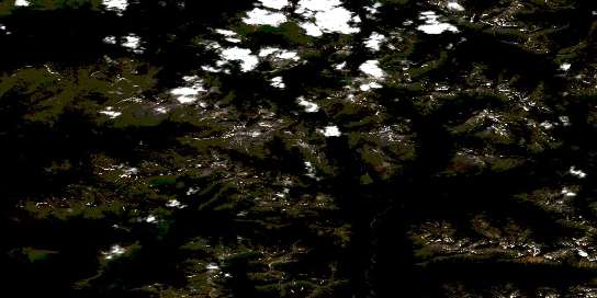 No Title Satellite Map 094E13 at 1:50,000 scale - National Topographic System of Canada (NTS) - Orthophoto