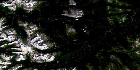 Mount Mccusker Satellite Map 094G04 at 1:50,000 scale - National Topographic System of Canada (NTS) - Orthophoto