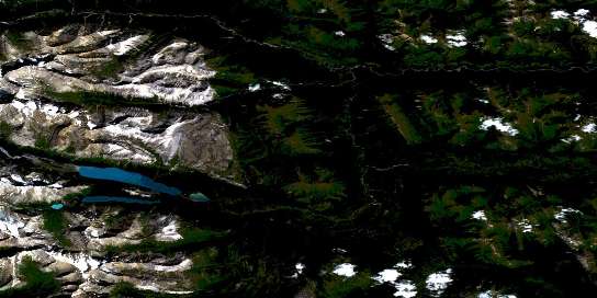 Redfern Lake Satellite Map 094G05 at 1:50,000 scale - National Topographic System of Canada (NTS) - Orthophoto