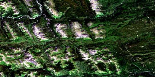 Mount Withrow Satellite Map 094G06 at 1:50,000 scale - National Topographic System of Canada (NTS) - Orthophoto