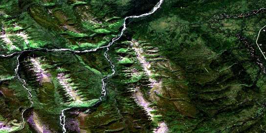 Air photo: Minaker River Satellite Image map 094G11 at 1:50,000 Scale