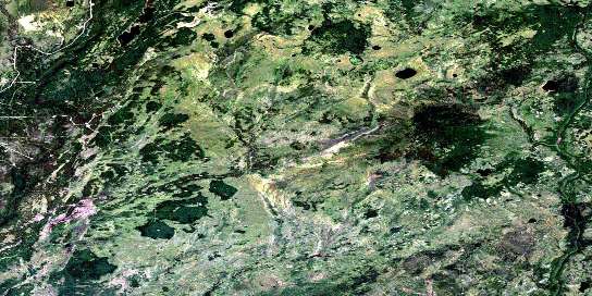Adskwatim Creek Satellite Map 094H01 at 1:50,000 scale - National Topographic System of Canada (NTS) - Orthophoto