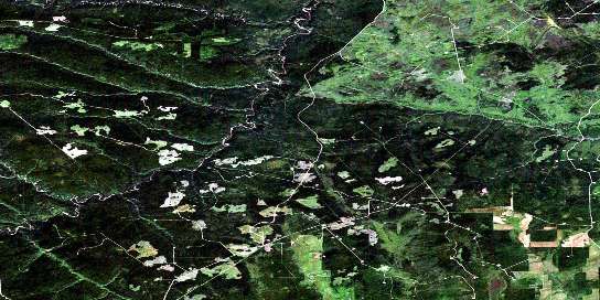 Bubbles Creek Satellite Map 094H04 at 1:50,000 scale - National Topographic System of Canada (NTS) - Orthophoto