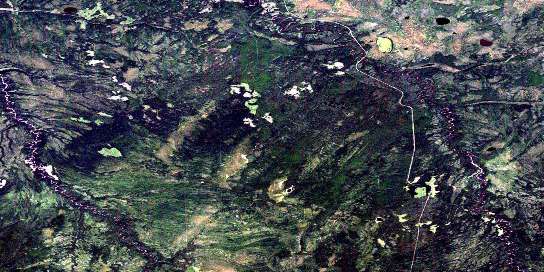 Air photo: Katah Creek Satellite Image map 094H14 at 1:50,000 Scale