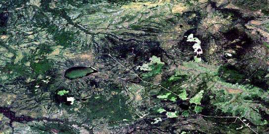 Etthithun Lake Satellite Map 094H16 at 1:50,000 scale - National Topographic System of Canada (NTS) - Orthophoto