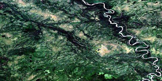 Air photo: Dehacho Creek Satellite Image map 094I04 at 1:50,000 Scale
