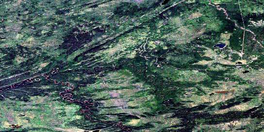 Air photo: Ekwan Creek Satellite Image map 094I07 at 1:50,000 Scale
