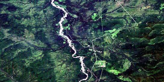 Prophet River Satellite Map 094J02 at 1:50,000 scale - National Topographic System of Canada (NTS) - Orthophoto