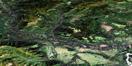 Air photo: Kledo Creek Satellite Image map 094J13 at 1:50,000 Scale