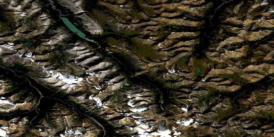 Air photo: Wokkpash Lake Satellite Image map 094K07 at 1:50,000 Scale