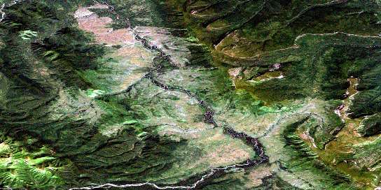 Mcclennan Creek Satellite Map 094K16 at 1:50,000 scale - National Topographic System of Canada (NTS) - Orthophoto