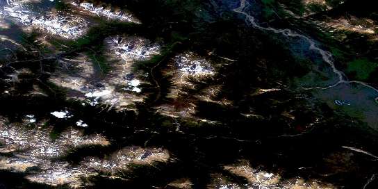 Air photo: Denetiah Creek Satellite Image map 094L11 at 1:50,000 Scale
