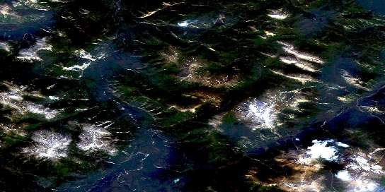 Air photo: Moodie Lakes Satellite Image map 094L13 at 1:50,000 Scale