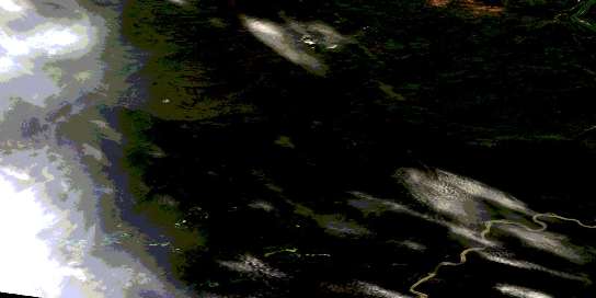 Air photo: Tatisno Mountain Satellite Image map 094M12 at 1:50,000 Scale