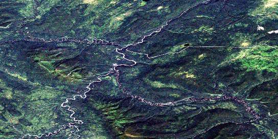 Air photo: Dunedin River Satellite Image map 094N01 at 1:50,000 Scale
