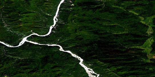 Toad River Satellite Map 094N07 at 1:50,000 scale - National Topographic System of Canada (NTS) - Orthophoto