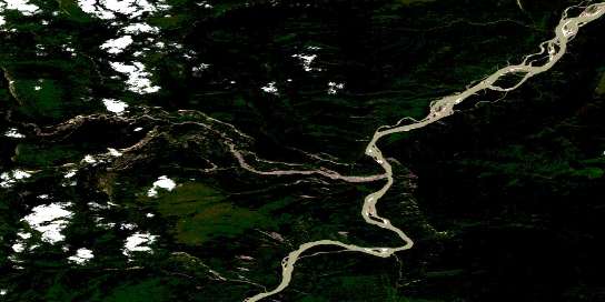 Scatter River Satellite Map 094N10 at 1:50,000 scale - National Topographic System of Canada (NTS) - Orthophoto